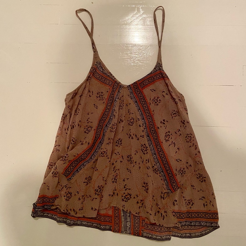 Free People Flowy Patterned Tank